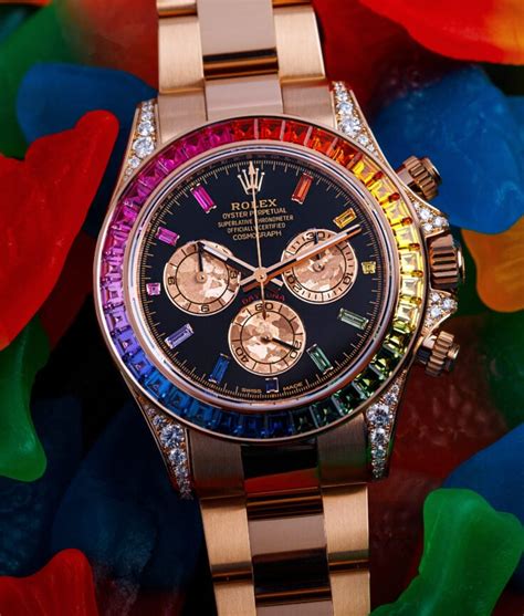 gold rolex rainbow|Rolex daytona rainbow 2022 price.